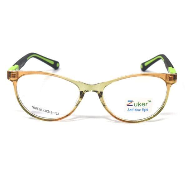Cat Eye Shine Brown Green Frame – Kids tr 8530