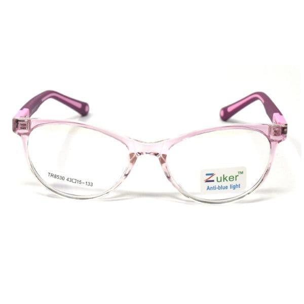 Cat Eye Clear Pink White Frame – Kids tr 8530