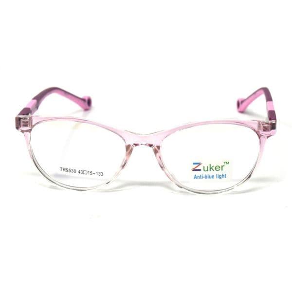 Cat Eye Clear Pink White Frame – Kids tr 9530