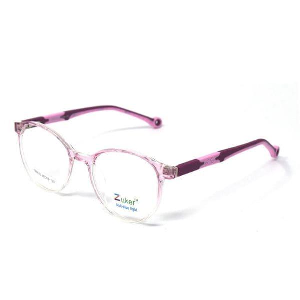 Round Clear White Pink Frame – Kids tr 9532